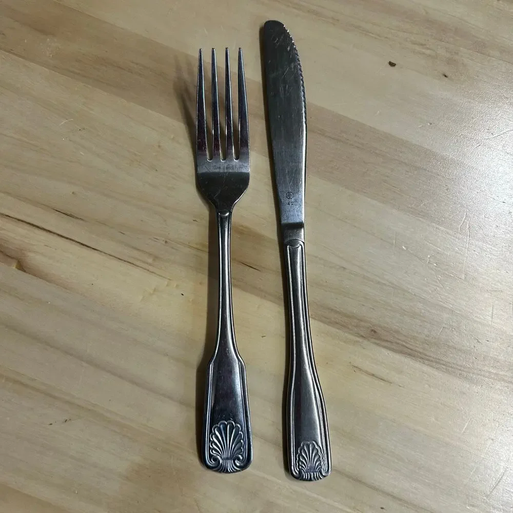 Brand Ware Flatware Fork & Knife CORAL